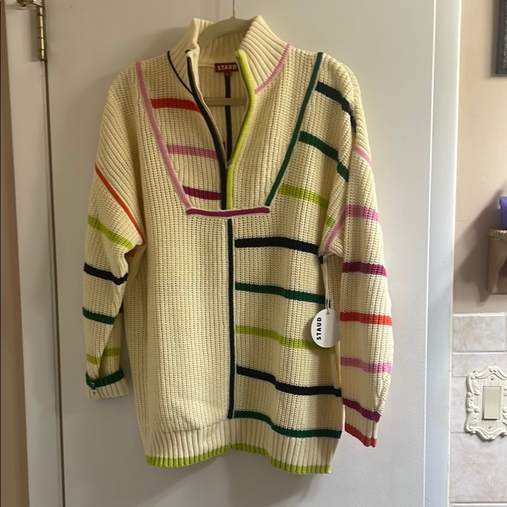Staud Multicolor Striped Women's Sweater